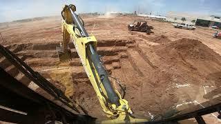 The big sand box. Backhoe digging footings. #backhoe #mbga #digginok