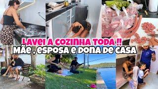 CUMPRINDO DEVERES COMO MÃE , ESPOSA E DONA DE CASA  | LAVEI A COZINHA TODA | CARNES DO MÊS 