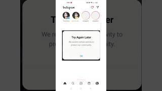 How to fix try again later we restrict certain activity to protect our community
