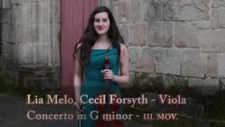 Lia Melo, Cecil Forsyth - Viola Concerto in G minor - III. Mov.