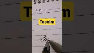 Tasnim signature #short