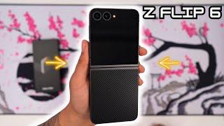 Galaxy Z Flip6 Black Unboxing, Setup, and First Impressions  (Crafted Black)