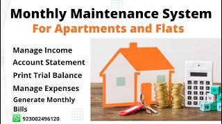 Monthly Maintenance System Apartments and Flats |