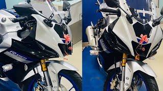 Yamaha r15 v4 New model 2021 | Grey Colour | First Look | We Automates |