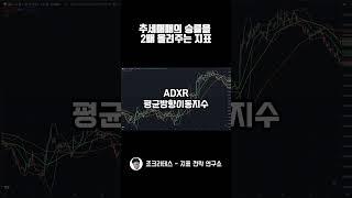 추세매매 승률을 2배 올려주는 지표