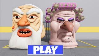 ANGRY GRANDPA & GRUMPY GRAN BIG HEADS - Walkthrough Full Gameplay #obby #roblox