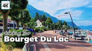 Bourget Du Lac , France's Largest  Natural Lake, 4K, Lake Side Waking Tour