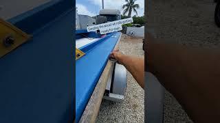 Sanding the Boats Rub Rails #foryou #fyp #boat