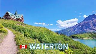 Waterton - Glacier International Peace Park - Walk from Prince of Wales Hotel to Waterton Village