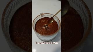 44g Protein Tiramisu Oats - Vegan  #vegandesserts