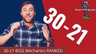 Best Board Game Mechanisms | BGG Mechanics Defined and Ranked | 30 21