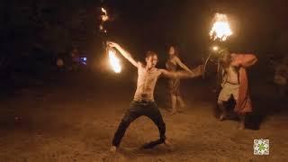 Sean Viljoen Fire performer at Earthdance Johannesburg 2018