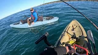 Kayak fishing on the Mendocino Coast