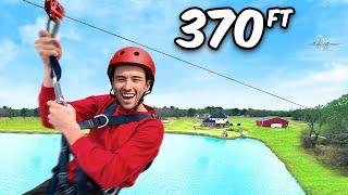 I Built a 300FT Zip Line In My Backyard!