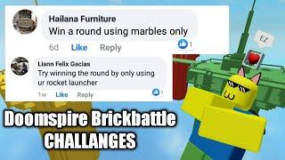 Doing Doomspire Brickbattle Challanges Pt.1 (Facebook Challanges)