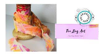 Tea Bag Art - making washi tape