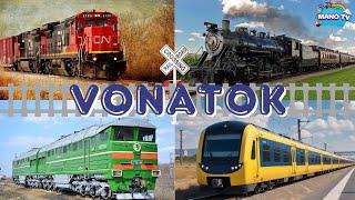 Vonatok -  Vonatok gyerekeknek. Fejlesztő kvíz a vonatokról #vonatok  #vonat  #train  #trains