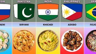 National Food From Different Countries