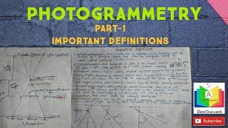 PHOTOGRAMMETRY (PART-1) Definitions