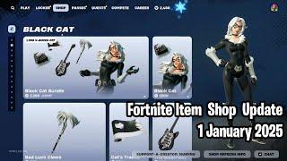  Fortnite Item Shop Update: January 1, 2025 (31 December 2024 for USA)! Black Cat & Cutiepie 