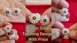 silver toe ring designs with weight and price/light weight toe rings with price