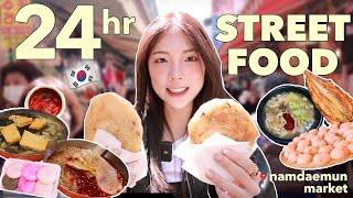 24 HRS FOOD HUNTING IN NAMDAEMUN MARKET 