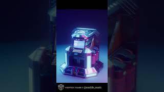 High-Tech Fabricator - Assembly and Crafting Station - Game Ready 3D Model (Night Life)