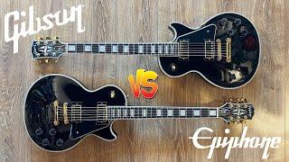 Gibson vs Epiphone Les Paul Custom Ebony