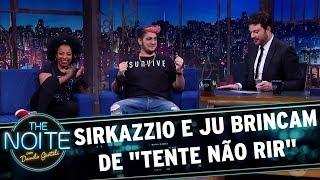 SirKazzio e Ju brincam de "tente não rir" e levam choques | The Noite (03/11/17)