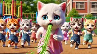 The kitten vomited uncontrollably after eating the poisoned apple #ai #story #catshorts#aicat