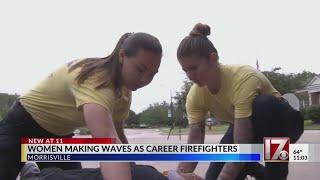 Female firefighters in Morrisville hope to inspire more women to join fire service 