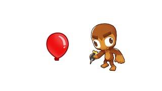 Dart Monkey Popping Bloon in BTD6