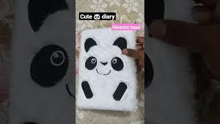 cute panda diary from meesho #meesho #meeshohaul #meeshoshopping #shorts #ashortaday #kids #diary