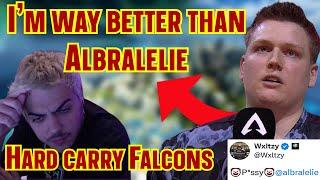 Falcons Wxltzy Continuing BEEF with Albralelie and Twitch CHAT | Apex Legends