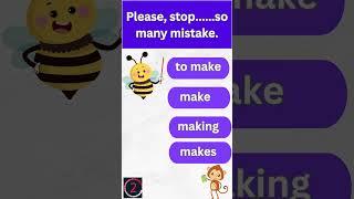 ENGLISH QUIZ | VERBS | QUIZZY BEE