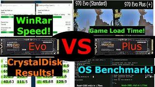 Samsung 970 EVO versus 970 Plus. M.2 NVME SUPER SPEED!!!