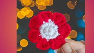 Crochet flower easy and simple | How to crochet flower for beginners