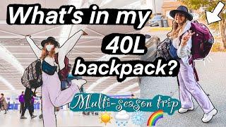 What's in my 40L Backpack for a Multi-Season Flexible Trip?