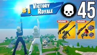 45 Elimination Duo Vs Squads " Build " Gameplay(NEW GAMEMOD!! Fortnite Reload )