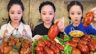 CHINESE MUKBANG SPICY FOOD (SHEEP BRAIN)@Xiao Yu Mukbang @Bingxin666 Mukbang EATING SHOW