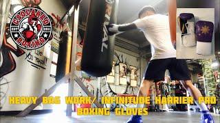 HEAVY BAG TRAINING- Infinitude Harrier Pro Boxing Gloves/ BEST BANG FOR THE BUCK VELCRO GLOVES?