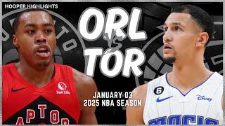 Orlando Magic vs Toronto Raptors Full Game Highlights | Jan 3 | 2025 NBA Season