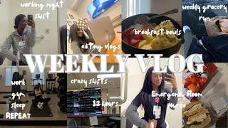 WEEKLY VLOG: come to work with me as a TRAVEL NURSE in Seattle l 3 SHIFTS, work. sleep. repeat.