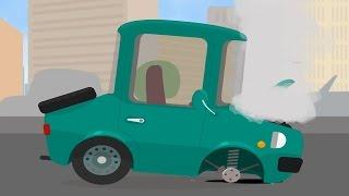 Große Panne und auf zum Autoservice! Cartoon für Kinder