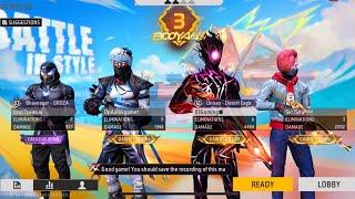 Freefire Best clips 1 vs 4 | Free fire gameplay video Free fire  best moments super void Bundle