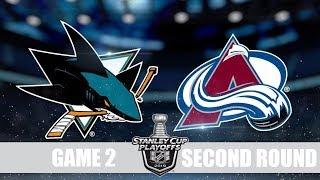 Avalanche VS Sharks Game 2 Колорадо Сан Хосе Плей-офф, 1/4 финала, Обзор матча