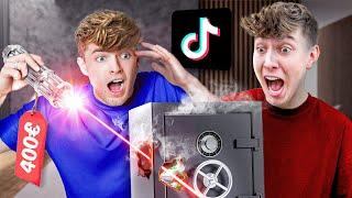 VIRALE TikTok PRODUKTE testen! (stärkster Laser der Welt) mit @Finnelyt