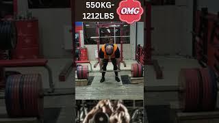 Ivan MAKAROV 550KG/1212LBS Deadlift #bodybuilder #strongman #shorts