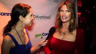 Career coach/Author Sherri Thomas at Motivational Press VIP Reception. Jessica Mazo interviews