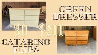 Green Dresser | $0 to $200 flip